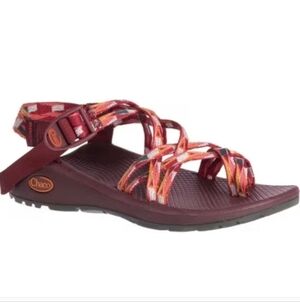Chaco Z/Cloud X2 Sandals Sz 8 Maroon Orange